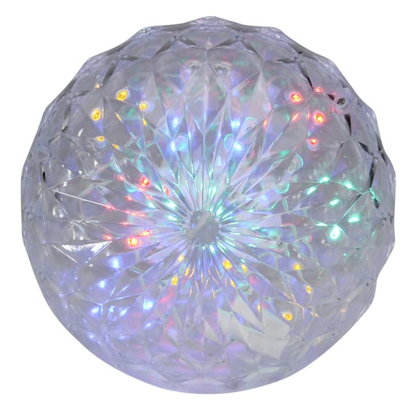 Northlight Seasonal 6 in. LED  Hanging Crystal Sphere Decoration - image 