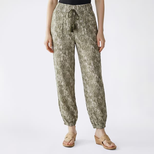 Juniors No Comment Gauze Smock Waist Balloon Pants