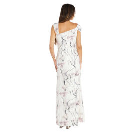 Womens R&M Richards Elegant Soft Floral A-Line Gown