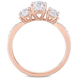 Diamond Classics™ 10kt. Rose Gold Oval Moissanite Ring
