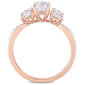 Diamond Classics&#8482; 10kt. Rose Gold Oval Moissanite Ring - image 4