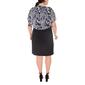 Plus Size NY Collection Floral Poncho Top Knit Dress - image 2