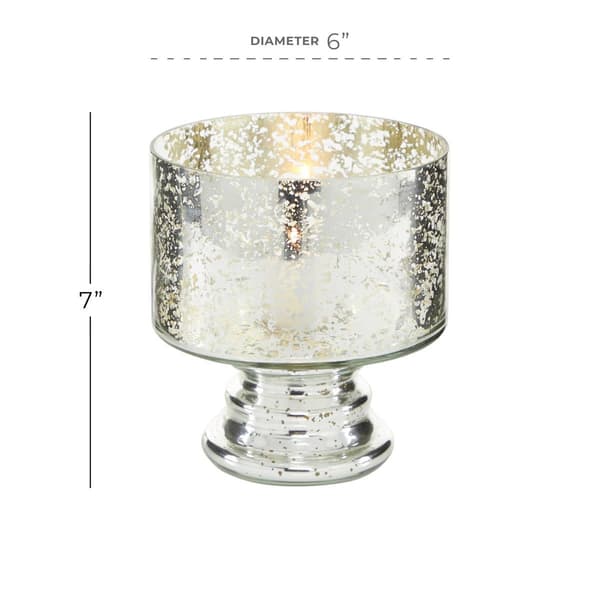 9th & Pike&#174; Clear Glass Contemporary Candle Holder