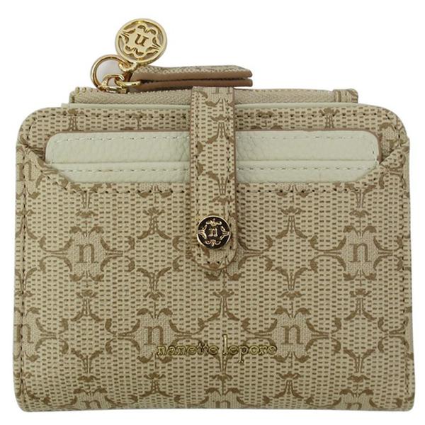 Womens Nanette Lepore Leza Logo Solid Bifold Wallet