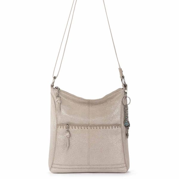 The Sak Lucia Gen Crossbody - Sand Sparkle Suede