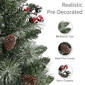 Puleo International 3ft. Pre-Lit Snowy Christmas Tree in Basket - image 5