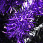 National Tree 2ft. Black and Purple Tinsel Tree - image 3