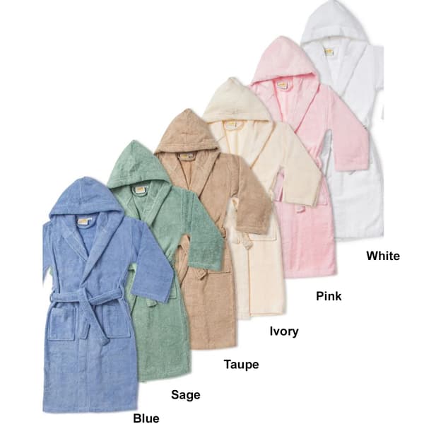 Kids Superior Egyptian Cotton Terry Hooded Bathrobe