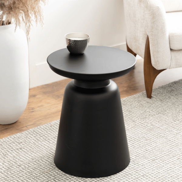 9th & Pike® Modern Black Metal Accent Table