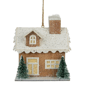 Northlight Lighted Rustic Beige House Christmas Ornament - image 1