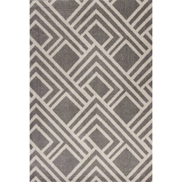 KAS Lucia Grey Moderne Rectangular Rug - image 