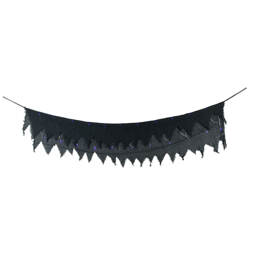 Northlight 5.75ft. Purple LED Raggedy Halloween Valance