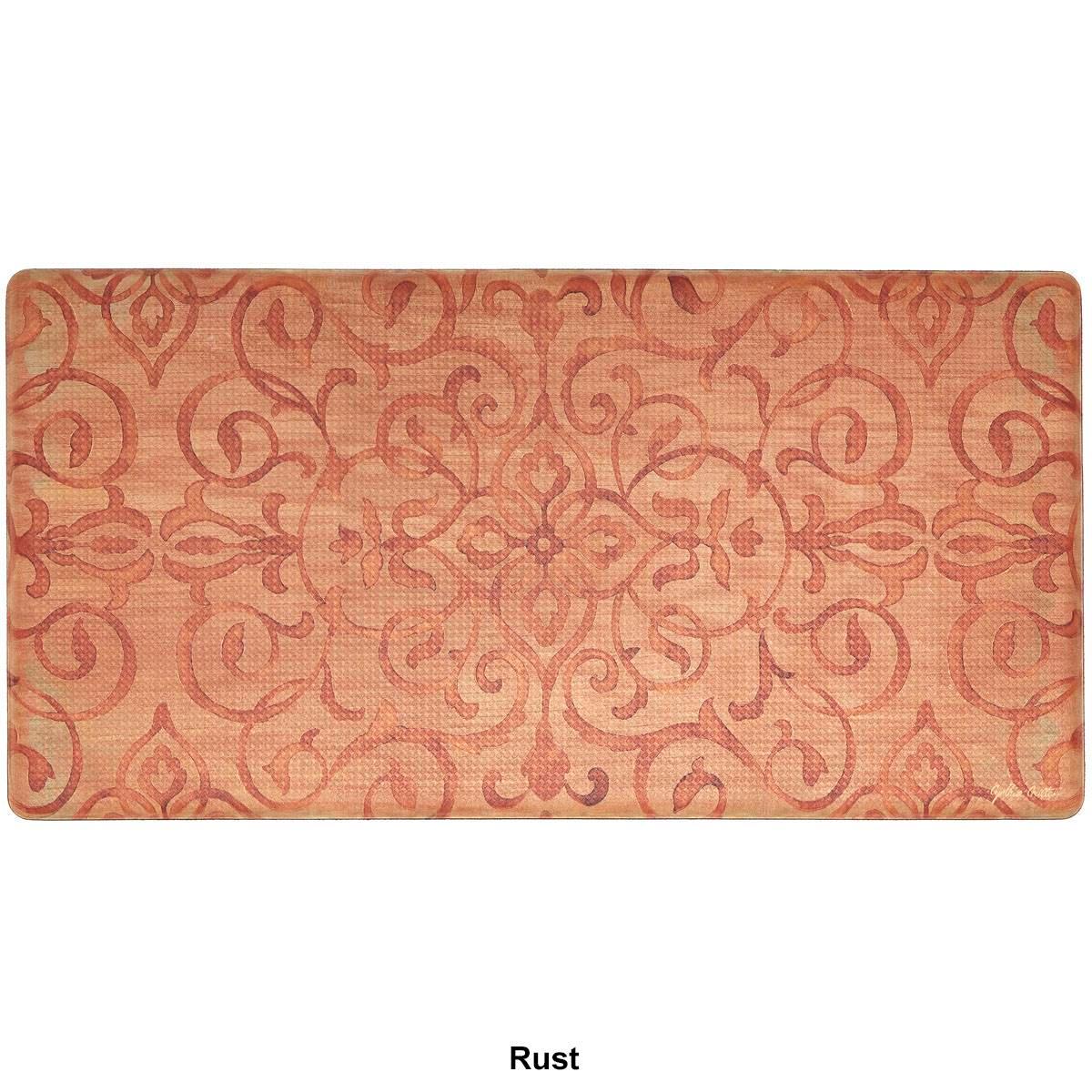 J&V Textiles Cloud Comfort Anti-Fatigue Medallion Kitchen Mat