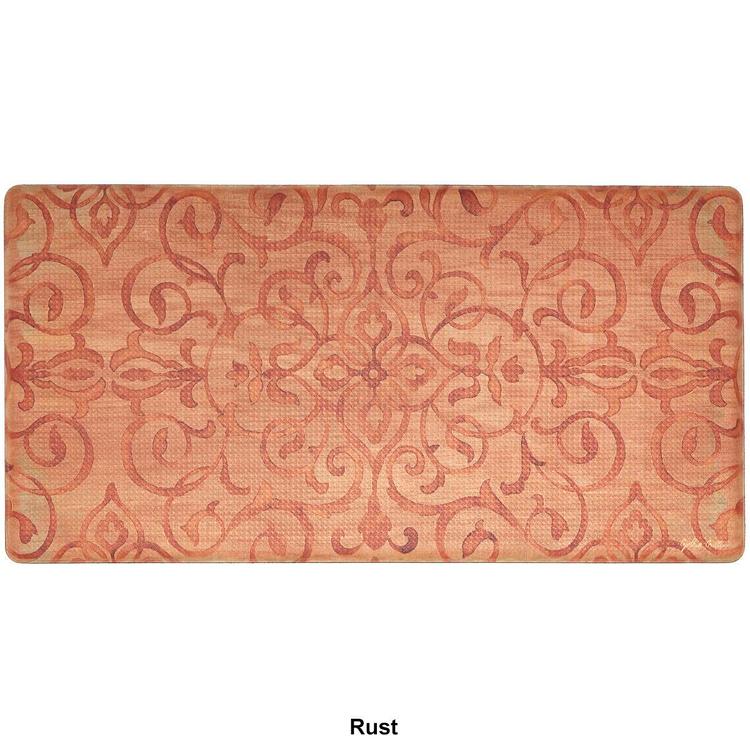 J&V Textiles Cloud Comfort Anti-Fatigue Medallion Kitchen Mat