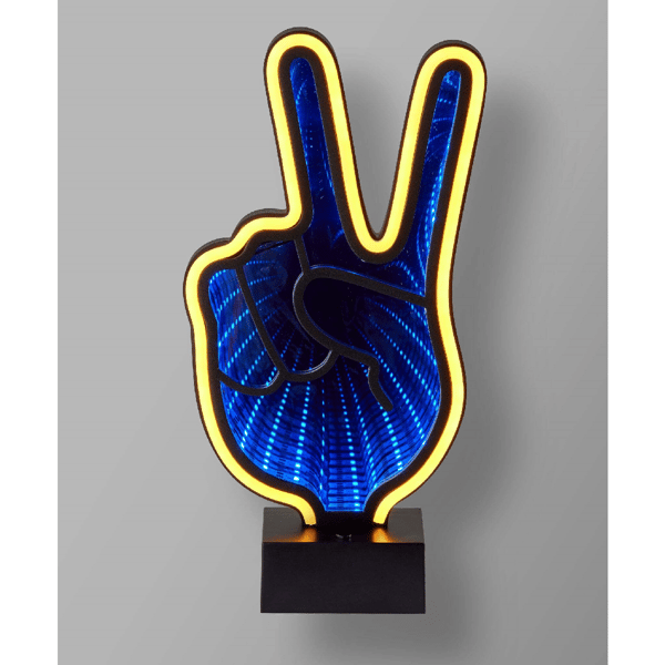 Simplee Adesso Infinity Neon Peace Sign Table/Wall Lamp