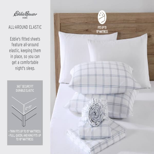 Eddie Bauer Tree Farm Cotton Flannel Sheet Set