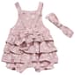 Baby Girl (NB-9M) Emily & Oliver® Floral Bubble Romper & Headband - image 2