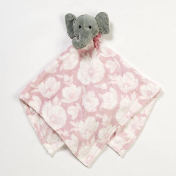 Lila & Jack Elephant Floral Lovey Blanket - image 