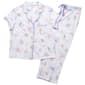 Womens Laura Ashley® Short Sleeve Floral Capri Pajama Set - image 2