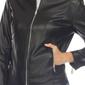 Womens White Mark Classic Biker Faux Leather Jacket - image 4