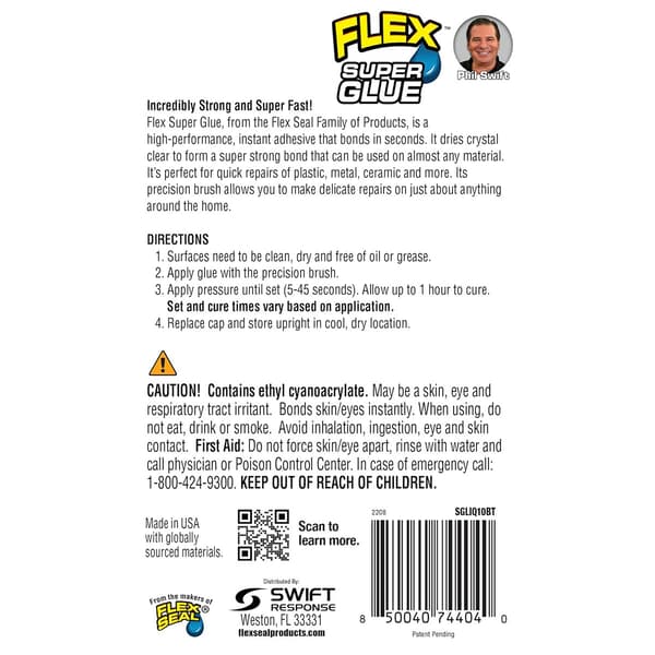 As Seen On TV 10g. Liquid Flex Super Glue Brush Top