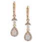 Anne Klein Gold-Tone Siam Leverback Tear Drop Earrings - image 1