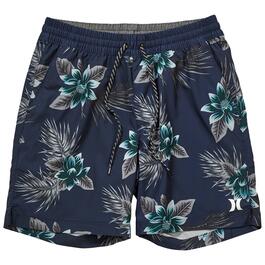 Young Mens Hurley Hibiscus Volley Swim Shorts