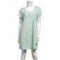 Womens Laura Ashley® Short Sleeve Floral Henley Nightshirt - image 1