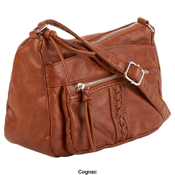 Sam &amp; Hadley Washed Crossbody w/ Braiding