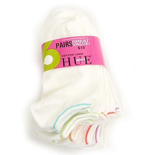 Womens HUE&#174; 6pk. No-Show Socks