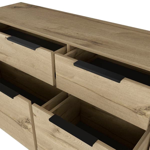 FM FURNITURE Monaco Light Oak Double Dresser