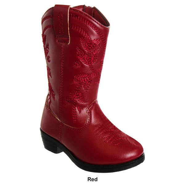 Big Girls Kensie Girl Zip-Up Cowgirl Boots