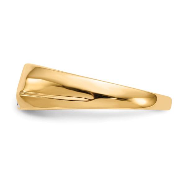 Mens Gentlemens Classics™ 14kt. Gold 1/8ctw. Diamond Ring