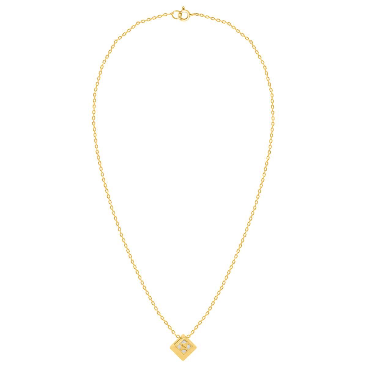 Nova Star® Gold Plated Sterling Silver Lab Grown Diamond Pendant