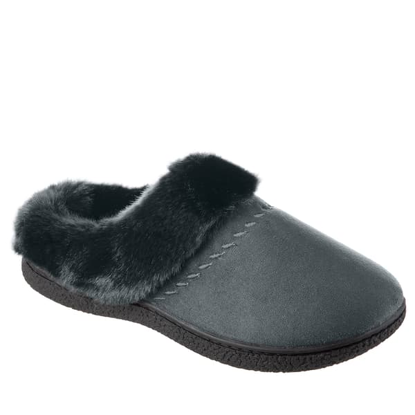 Womens Isotoner Microsuede Hoodback Slip On Slippers - image 