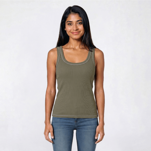 Juniors Wallflower Leah Scoop Neck Tank Top - image 