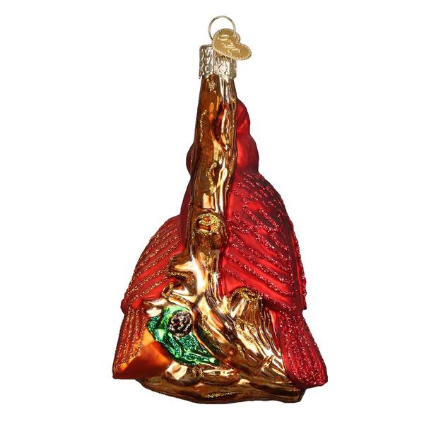 Old World Christmas Pair Of Cardinals Glass Ornament