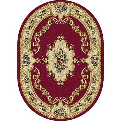 Tayse Laguna Angeline Oval Area Rug - Red - image 