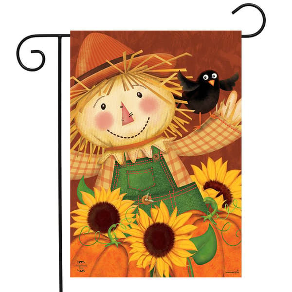 Briarwood Lane Happy Scarecrow Garden Flag - image 