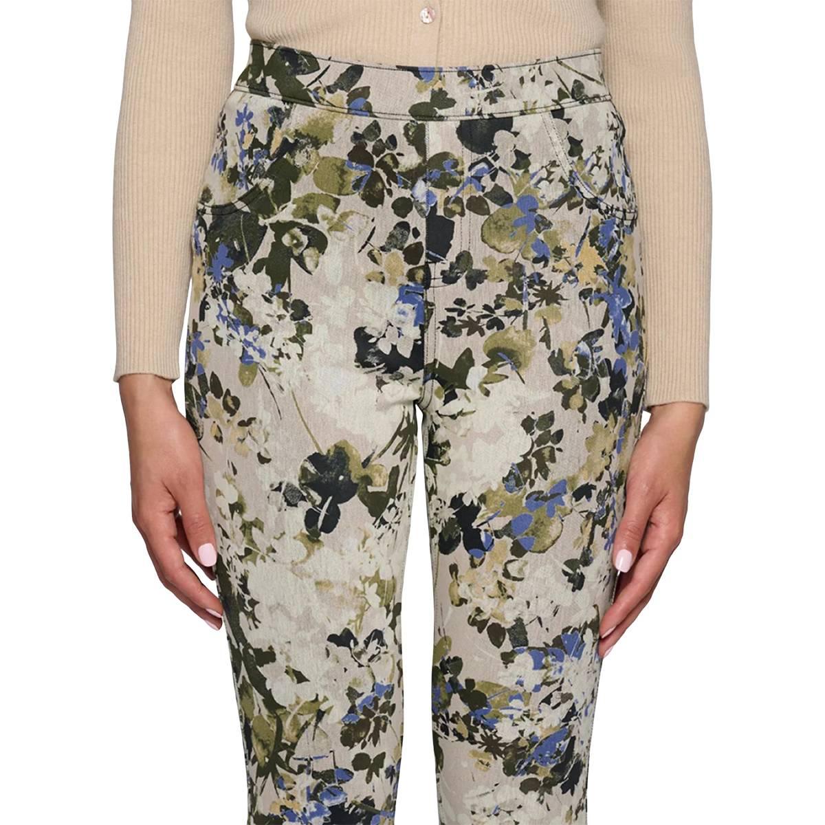 Womens HUE® Fall Blossom Denim Leggings