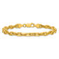 Gold over Sterling Silver Anchor Chain Bracelet - image 4