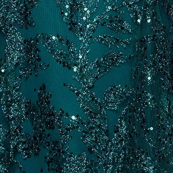 Juniors Blondie Nites Sequin V-Neck Godet Mermaid Dress