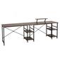 Techni Mobili L-Shape Industrial Desk w/ Storage Shelves - image 2