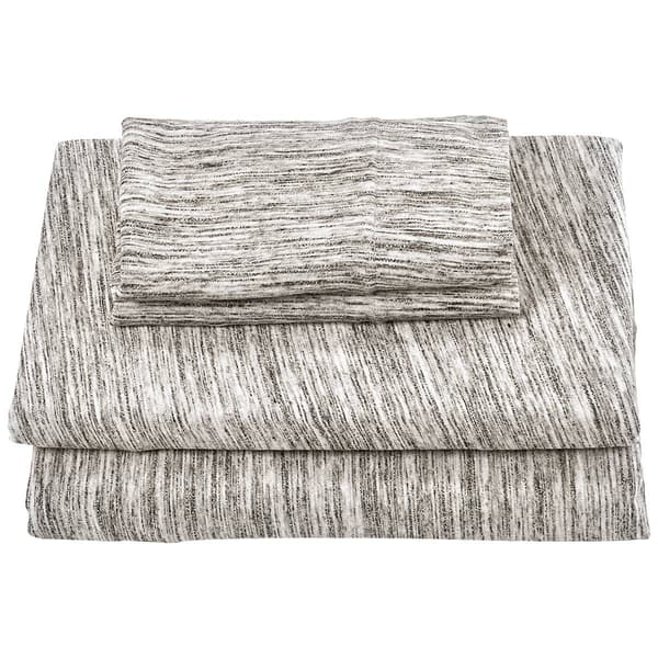 Brielle Home Cotton Jersey Sheet Set - Marled - image 