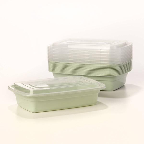 Farberware&#40;R&#41; Sage Meal Prep Containers with Lids - Set of 12 - image 