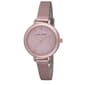 Womens Laura Ashley(R) Pink Glitz Dial Spray Mesh Watch - LA31069PK - image 1