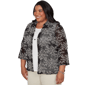 Plus Size Alfred Dunner Detail Driven Two In One Mesh Blouse - image 3