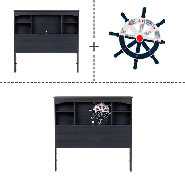 South Shore Navali Twin Bookcase Headboard