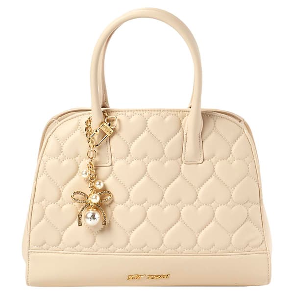 Betsey Johnson Heart Quilted Satchel