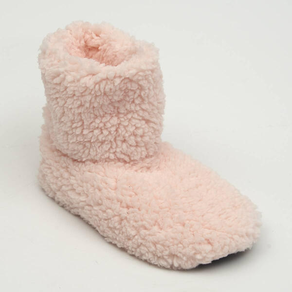 Womens Fuzzy Babba Mini Bootie Slippers - image 